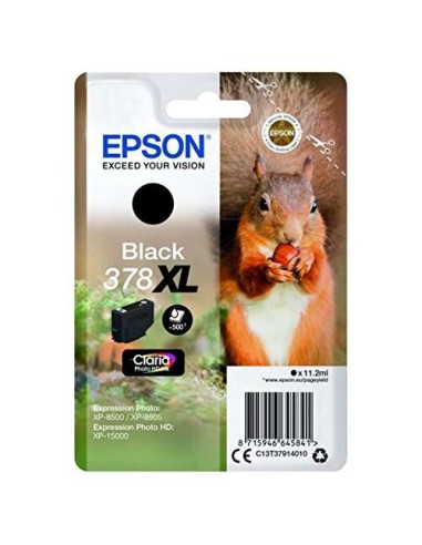 Epson 378XL Preto Cartucho de Tinta Original - C13T37914010