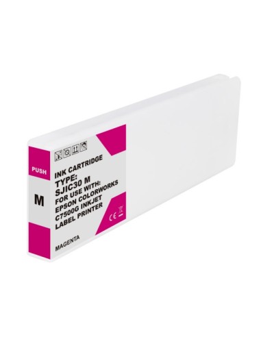 Epson SJIC30P Magenta Cartucho de Tinta Pigmentada Genérico - Substitui C33S020641/SJIC30P(M)