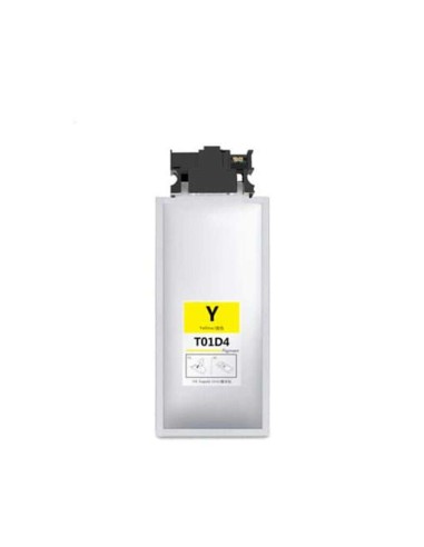 Epson T01D4/T01C4 Amarelo Cartucho de Tinta Pigmentada Genérico - Substitui C13T01D400/C13T01C400