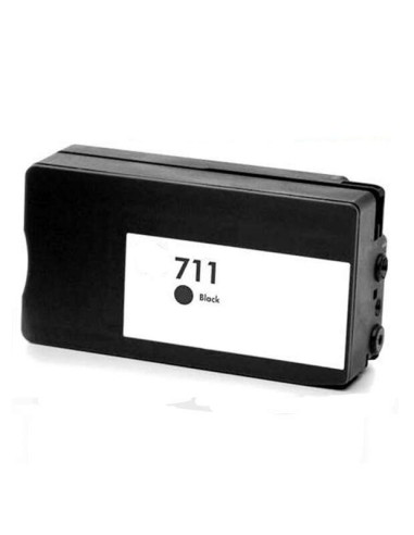 HP 711XL Preto Cartucho de Tinta Genérico - Substitui CZ133A/CZ129A