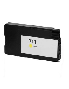 HP 711 Amarelo Cartucho de Tinta Genérico - Substitui CZ132A