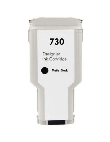 HP 730 Preto Fosco Cartucho de Tinta Genérico - Substitui P2V71A/P2V65A