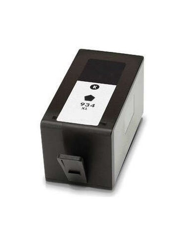 HP 934XL Preto Cartucho de Tinta Genérico - Substitui C2P23AE/C2P19AE