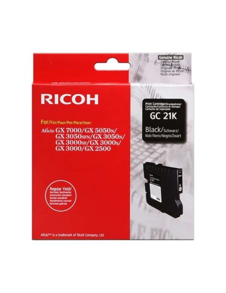 Ricoh GC21K Preto Cartucho de Gel Original - 405532