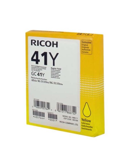 Ricoh GC41 Amarelo Cartucho de Gel Original - 405764