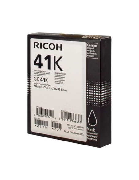 Ricoh GC41 Preto Cartucho de Gel Original - 405761