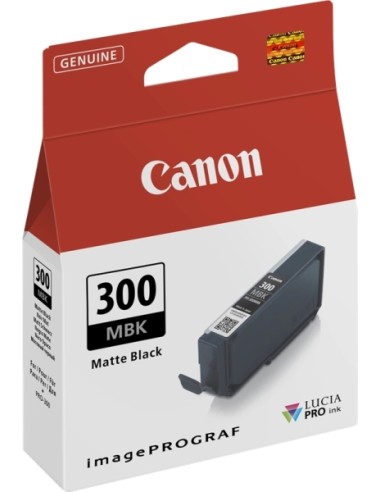 Canon PFI300 Preto Mate Cartucho de Tinta Original - 4192C001/PFI300MBK