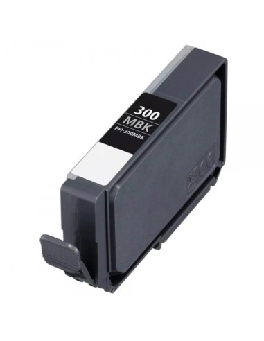 Canon PFI300 Preto Mate Cartucho de Tinta Pigmentada Genérico - Substitui 4192C001/PFI300MBK