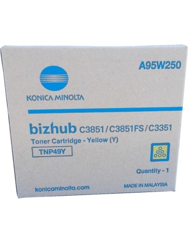 Konica Minolta TNP49 Amarelo Cartucho de Toner Original - TNP49Y/A95W250
