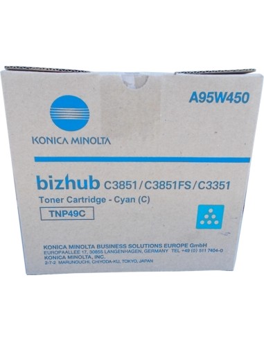 Konica Minolta TNP49 Ciano Cartucho de Toner Original - TNP49C/A95W450