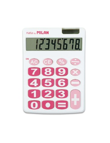 Calculadora de Mesa Milan 8 Dígitos - Teclas Grandes - Desligamento Automático