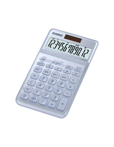 Calculadora de Mesa Casio JW-200SC 12 Dígitos Inclinação Ajustável - Símbolos de Comando de Função - Memória Total Geral e Inde