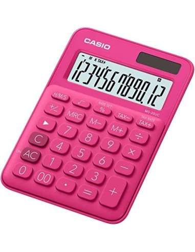 Casio MS-7UC Calculadora de Mesa 10 Dígitos - Tecla Duplo Zero - Marcadores de Vírgula de 3 Dígitos - Digitação de Teclas Simul