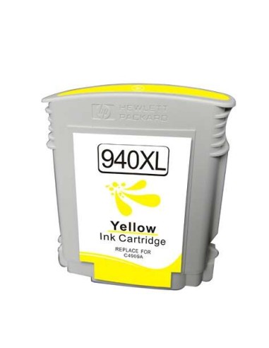 HP 940XL Amarelo Cartucho de Tinta Genérico - Substitui C4909AE
