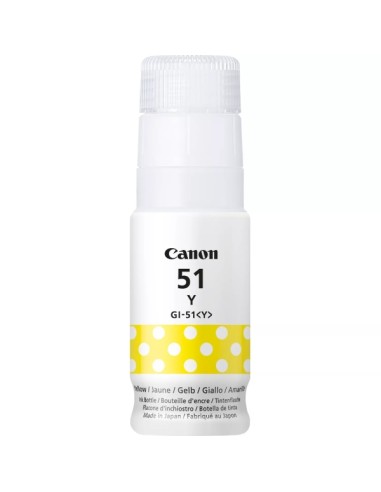 Canon GI51 Amarelo Garrafa de Tinta Original - GI51Y/4548C001