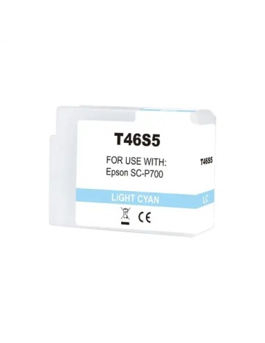 Epson T46S5 Cyan Light Cartucho de Tinta Pigmentada Genérico - Substitui C13T46S500