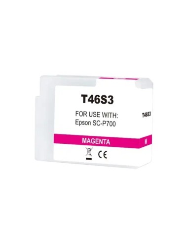 Epson T46S3 Magenta Vivo Cartucho de Tinta Pigmentada Genérico - Substitui C13T46S300
