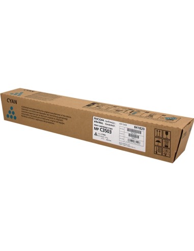 Cartucho de Toner Original Ricoh Aficio MP-C3003/MP-C3004/MP-C3503/MP-C3504/MP-C4504/MP-C5504/MP-C6004 Ciano - 841820/841816