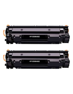 Pacote de 2 Cartuchos de Toner Genéricos HP CE285A/CE278A/CB435A/CB436A Preto - Substitui 85A/78A/35A/36A