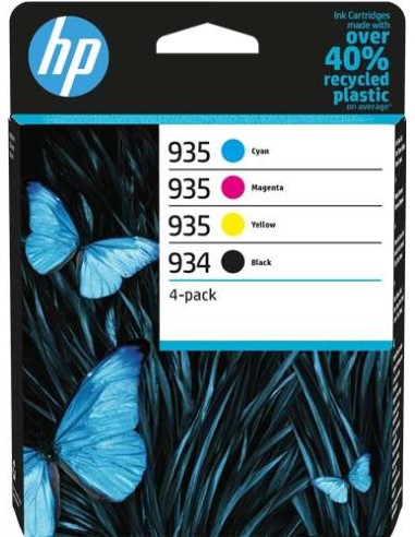 HP 934 + 935 Conjunto de 4 Cartuchos de Tinta Originais - 6ZC72AE