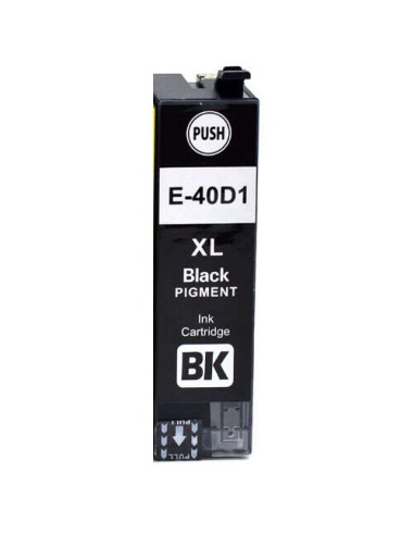 Epson T40D1 Preto Cartucho de Tinta Pigmentada Genérico - Substitui C13T40D140/C13T40C140