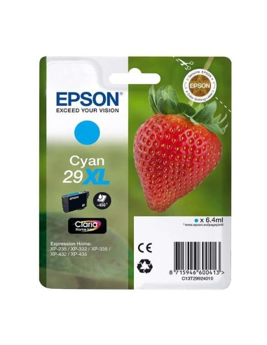 Epson T2992 (29XL) Ciano Cartucho de Tinta Original - C13T29924012