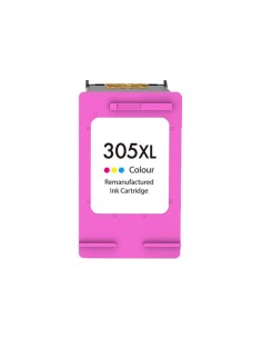 Cartucho de Tinta Remanufaturado HP 305XL Color - Mostra Nível de Tinta - Substitui 3YM63AE/3YM60AE