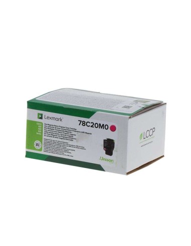 Lexmark CS421/CS521/CS622/CX421/CX522/CX622/CX625 Cartucho de Toner Magenta Original - 78C20M0