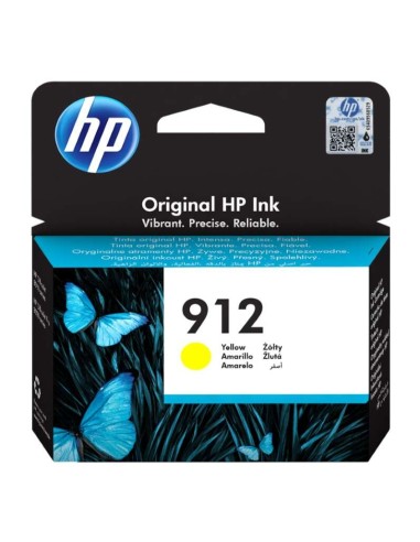 HP 912 Amarelo Cartucho de Tinta Original - 3YL79AE