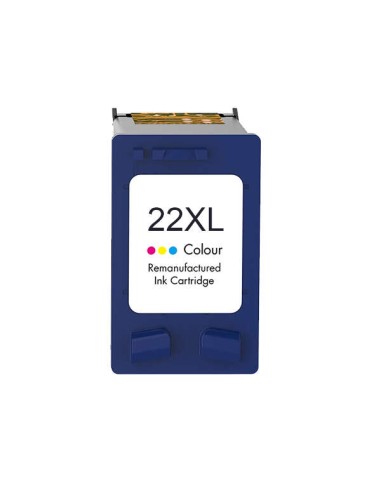 Cartucho de Tinta Colorido HP 22XL Remanufaturado - Substitui C9352AE/C9352CE