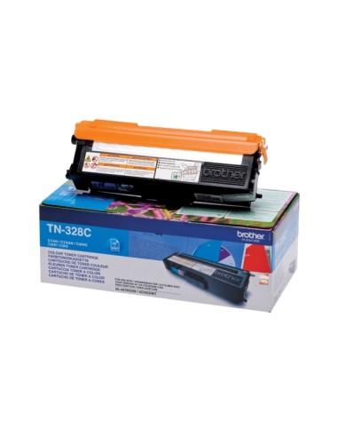 Brother TN328 Cyan Cartucho de Toner Original - TN328C