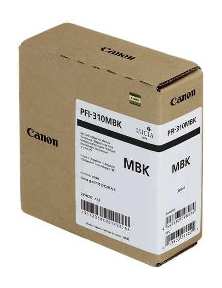 Canon PFI310 Preto Mate Cartucho de Tinta Original - 2358C001