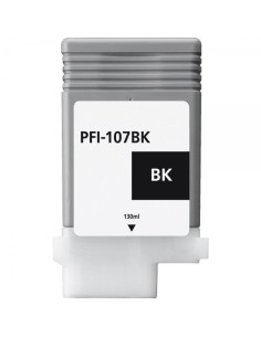 Canon PFI107 Preto Cartucho de Tinta Genérico - Substitui PFI107BK/6705B001