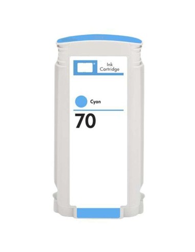 HP 70 Cyan Cartucho de Tinta Pigmentada Genérico - Substitui C9452A
