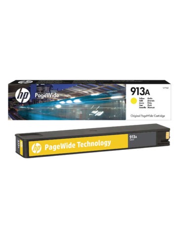 HP 913A Amarelo Cartucho de Tinta Original - F6T79AE