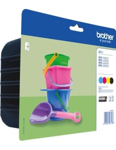 Brother LC221 Pack de 4 Cartuchos de Tinta Originais - LC221VALBP