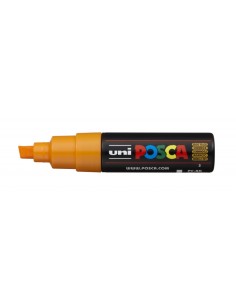 Posca PC-8K Marcador de Tinta à Base de Água - Ponta Biselada Acrílica 8mm - Linha Grossa - Resistente à Luz - Não Permanente -
