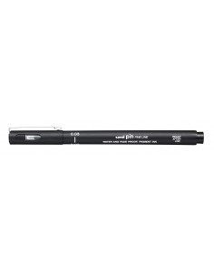 Uni-ball PIN003 Marcador Calibrado - Ponta Poliacetal 0.03mm - Tinta Pigmentada Resistente à Água e Luz - Cor Preta 2