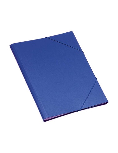 Dohe Pasta Classificadora 12 Departamentos - Formato Folio - Cartão Plastificado - Fecho com Elásticos - Cor Azul
