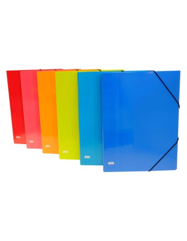 Elba Color Life Classificador Tamanho Fólio com 12 Divisórias - Lombada de 25mm - Com Aba e Fecho de Elásticos - Resistente e D
