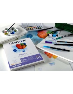 Canson Imagine Bloco Colado de 50 Folhas 200g A4 - Grão Fino - Cor Branca 2