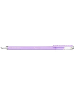 Pentel Hybrid Milky Caneta Esferográfica - Ponta Fina 0.8mm - Traço 0.4mm - Tinta de Gel Opaca - Cor Violeta Pastel