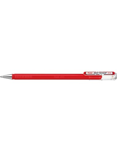Pentel Mattehop Esferográfica - Ponta 1mm - Traço 0.5mm - Tinta de Gel Opaca - Fabricada com 55% de Materiais Reciclados - Cor 