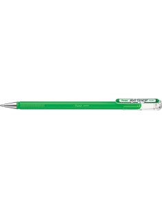 Pentel Mattehop Esferográfica - Ponta 1mm - Traço 0.5mm - Tinta Gel Opaca - Fabricada com 55% de Materiais Reciclados - Cor Ver
