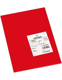 Canson Guarro Pacote de 50 Cartolinas Iris A4 de 185g - 21x29.7cm - Cor Vermelha