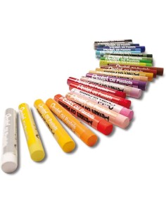 Pentel Oil Pastels Pacote de 25 Pastéis a Óleo - Macios, Cremosos e de Secagem Lenta - Cores Sortidas 2