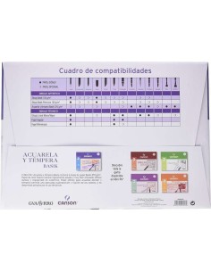Canson Aquarela Basik Minipack de 6 Folhas A3 - 29,7x42cm - 370g - Cor Branca 2