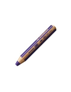 Stabilo Woody 3 em 1 Arty Pack de 10 Lápis de Cor + Apontador - Lápis de Cor, Cera e Aquarela, Tudo em Um - Mina XXL 10mm - Cor 2