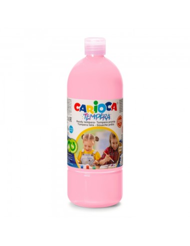 Carioca Garrafa Têmpera 1000ml - Cores Superlaváveis - Fáceis de Misturar - Aplicável em Materiais Porosos - Alta Opacidade - C