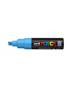 Posca PC-8K Marcador de Pintura - Ponta Biselada Acrílica 8mm - Tinta à Base de Água - Resistente à Luz - Não Permanente - Cor